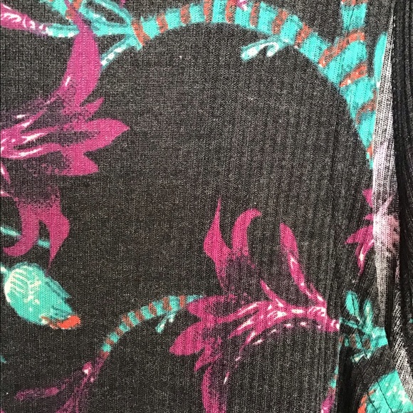 LuLaRoe Large Floral Joy Long Vest - Picture 4 of 6